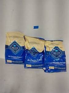 3  BAGS OF 30 LBS EACH OF Blue Buffalo Life Protection Formula Adult Chicken & Brown Rice Recipe Dry Dog Food