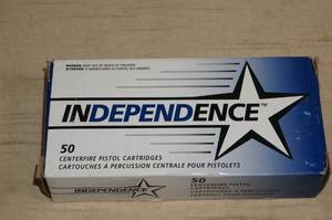 lot 8 image: 50 Independence 380 Auto 95 Gr FMJ Ammo