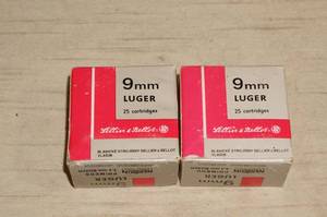 lot 15 image: 50 Sellier & Bellot 9mm Luger FMJ Ammo