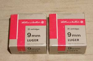 lot 16 image: 50 Sellier & Bellot 9mm Luger FMJ Ammo