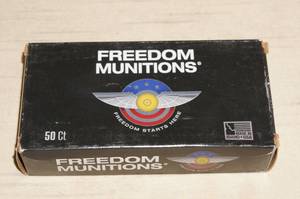 lot 21 image: 50 Freedom Munitions .380 Auto 100 Gr RNFP Ammo