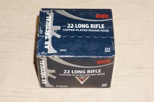 lot 29 image: 375 CCI AR Tactical .22 LR 40 Gr RN Ammo