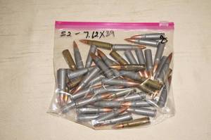 lot 31 image: 50 Rounds 7.62 x 39 FMJ Ammo