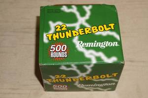 lot 32 image: 500 Remington 22 Thunderbolt .22 LR Ammo
