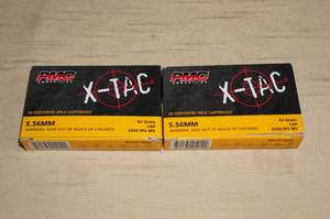 lot 33 image: 40 PMC X-Tac 5.56mm 62 Gr LAP Ammo