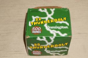 lot 35 image: 500 Remington 22 Thunderbolt .22 LR Ammo