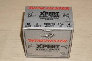 lot 43 image: 25 Winchester Xpert 12 Ga 3 4 Shot Steel Shotshells