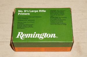 lot 63 image: 1000 Remington No 9-12 Large Rifle Primers