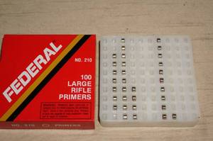 lot 71 image: Partial Box of Federal No 210 Large Rifle Primers