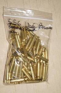 lot 84 image: 100 Empty 5.56 Casings