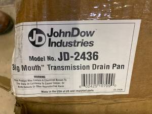 JOHNDOW INDUSTRIES BIG MOUTH TRANSMISSION DRAIN PAN