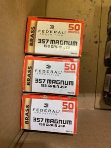 3 BOXES 357 MAGNUM AMMO