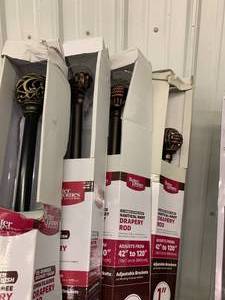 4 DRAPERY RODS