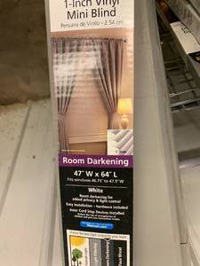 MAINSTAY ROOM DARKENING VINYL BLINDS