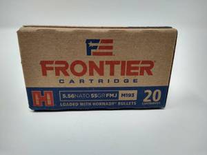 20 Rounds 5.56 FMJ Ammunition