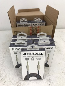 lot 19 image: NEW 3 FT Audio Cables (Box of 11 Units)