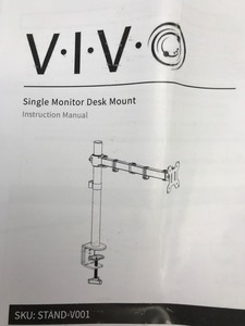 lot 25 image: NEW VIVO Computer Monitor Desk Mount