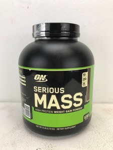lot 31 image: NEW Optimum Nutrition Serious Mass 6LB Powder