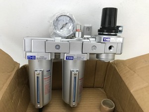 lot 46 image: UNTESTED THB 3 STAGE, HEAVY DUTY INDUSTRIAL GRADE FILTER REGULATOR COALESCING DESICCANT DRYER SYSTEM FOR COMPRESSED AIR LINES
