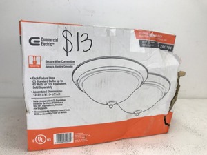 lot 59 image: Flushing Ceiling Light Fixtures (2-Pack)