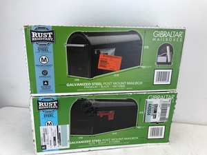 lot 61 image: Medium Gibraltar Steel Mailboxes (2 Units)