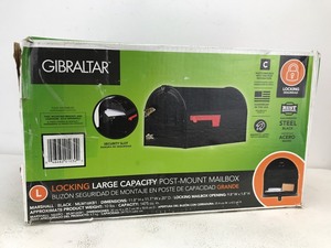 lot 64 image: Large Locking Gibraltar Steel Mailbox