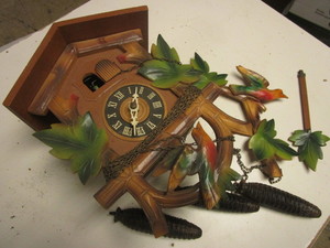 lot 932 image: VINTAGE CLOCK, MADE IN GERMANY