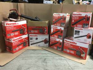 Lot of Homelite Leaf Blowers customer returns various conditions see pictures