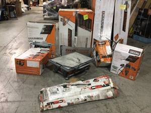 Pallet with assorted Ridgid Tools customer returns various types conditions see pictures