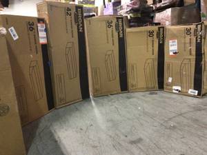 Pallet with assorted Range Hoods various models not used see pictures