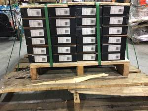 Pallet of 24 cases of Earl Oak 6 in. x 36 in. Glue Down Luxury Vinyl Plank Flooring (39 sq. ft.case) not used see pictures