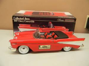 VINTAGE JIM BEAM 1957 CHEVY CONVERTIBLE DECANTER - NEW IN BOX - GREAT PIECE - SEE PICTURES