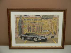 DANA FORRESTER  - THE GENERATION GAP - HAND SIGNED AND NUMBERED LIMITED EDITION -  #30 OF 700 - PROFESSIONALLY FRAMED - GREAT PIECE - APPROX 20 BY 15 - SEE PICTURES