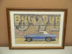 DANA FORRESTER  - THE OLD RELIABLE - HAND SIGNED AND NUMBERED LIMITED EDITION -  #47 OF 700 - PROFESSIONALLY FRAMED - GREAT PIECE - APPROX 20 BY 15 - SEE PICTURES