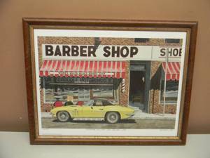 DANA FORRESTER  - JUST A LITTLE TRIM - HAND SIGNED AND NUMBERED LIMITED EDITION -  #70 OF 700 - PROFESSIONALLY FRAMED - GREAT PIECE - APPROX 20 BY 15 - SEE PICTURES
