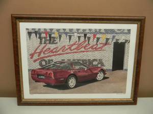 DANA FORRESTER  - THE HEARTBEAT - HAND SIGNED AND NUMBERED LIMITED EDITION -  #44 OF 700 - PROFESSIONALLY FRAMED - GREAT PIECE - APPROX 20 BY 15 - SEE PICTURES