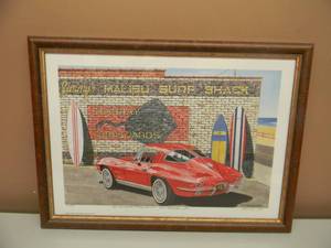 DANA FORRESTER  - LIKE A SONG ON THE RADIO - 50TH ANNIVERSARY CELEBRATION 2003 - HAND SIGNED AND NUMBERED LIMITED EDITION -  #214 OF 700 - PROFESSIONALLY FRAMED - GREAT PIECE - APPROX 20 BY 15 - SEE PICTURES