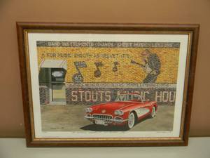 DANA FORRESTER  - SMOOTH AS VELVET - 50TH ANNIVERSARY CELEBRATION 2003 - HAND SIGNED AND NUMBERED LIMITED EDITION -  #35 OF 700 - PROFESSIONALLY FRAMED - GREAT PIECE - APPROX 20 BY 15 - SEE PICTURES