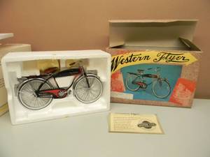 WESTERN FLYER XONEX 16 RATIO DIE CAST METAL BIKE - VERY COOL - IN BOX - SEE PICTURES