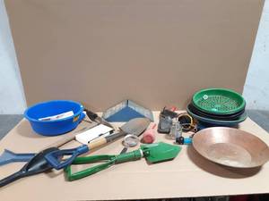 Large Lot of Gold Panning Equipment