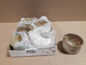 Set of 5 Small Crocks - Rounded bottom inside