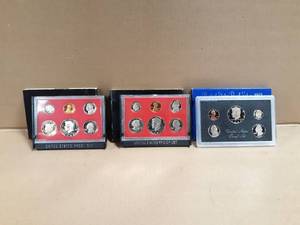 (3) United States Mint Proof Coin Sets 1981, 1982, 1983