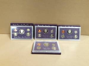 (4) United States Mint Proof Coin Sets 1984, 1985, 1987, 1989