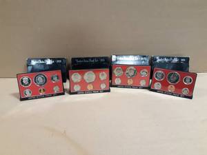 (4) United States Mint Proof Coin Sets 1976, 1977, 1978, 1979