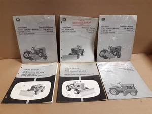 John Deere 110, 112, 120, 140 Garden Tractor Accessory Operators Manuals