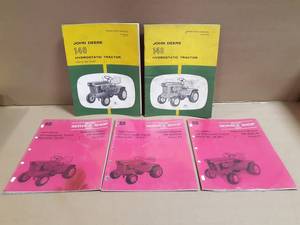 (5) John Deere Model 140 Garden Tractor Operators Manuals