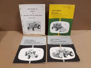 (4) John Deere Model 110 Attachment Operators Manuals & Transaxle Service Manual
