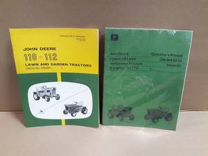 John Deere Model 110 & 112 Garden Tractor Operators Manual
