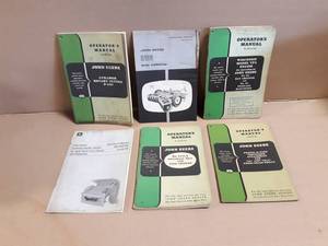 (6) John Deere Operator Manuals