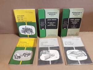 (6) John Deere Operator Manuals